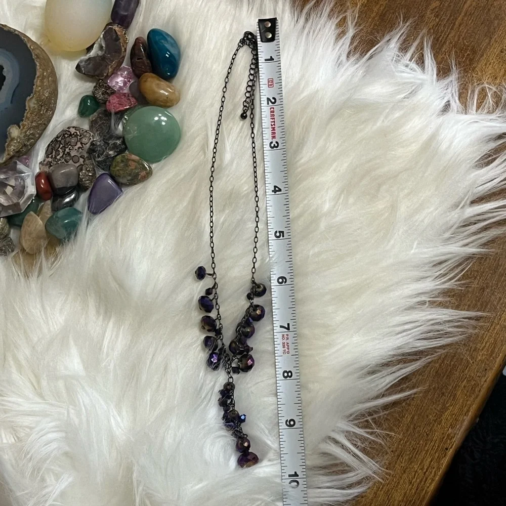 Purple Lariat Necklace